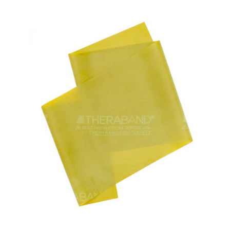 Theraband Jaune - Résistance Light parfaite pour les exercices de renforcement musculaire légers et la rééducation progressive.