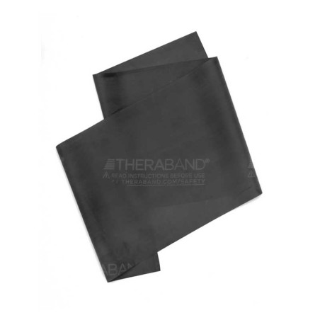 Theraband Noir - Résistance Special Heavy conçue pour des entraînements intensifs et des exercices de musculation avancés.